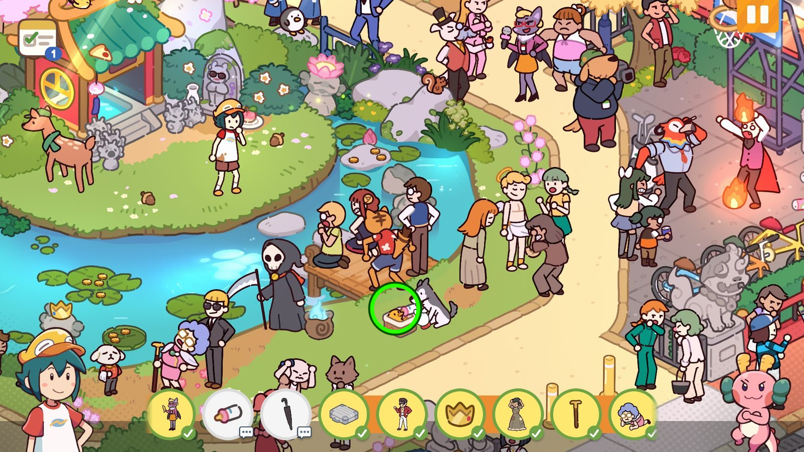 Milk Bottle highlighted near the dog and duckling in Chapter 3