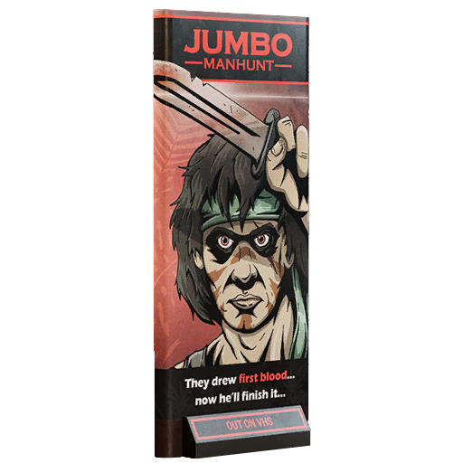 Jumbo Manhunt standee