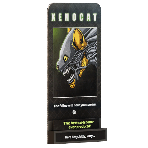 Xenocat standee