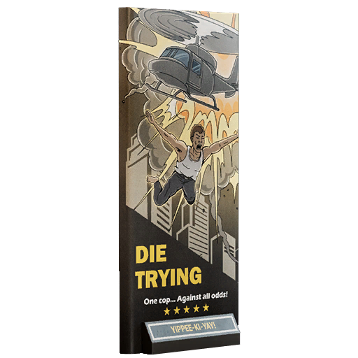 Die Trying standee