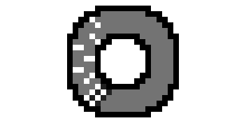 Donut track silhouette
