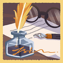 Tiny Bookshop achievement icon for Hot off the Press.