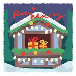 Tiny Bookshop achievement icon for Tis the Season.