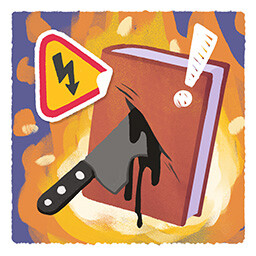 Tiny Bookshop achievement icon for Safety Risk.