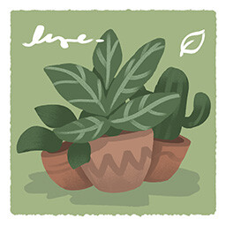 Tiny Bookshop achievement icon for Tiny Plant Shop.
