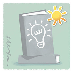 Tiny Bookshop achievement icon for Fact Finder.