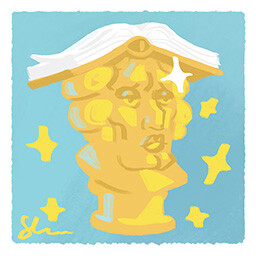 Tiny Bookshop achievement icon for Master Bibliophile.