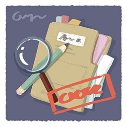 Tiny Bookshop achievement icon for Super Sleuth.