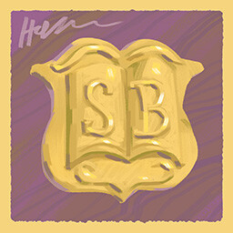 Tiny Bookshop achievement icon for Spelunker & Spelologist.