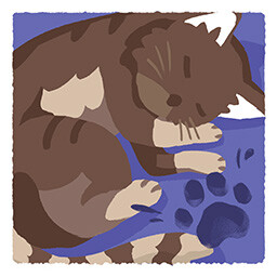 Tiny Bookshop achievement icon for Meow!.