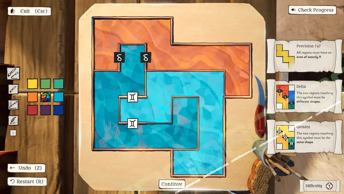 The Artisan of Glimmith Precision Window puzzle 33 solution
